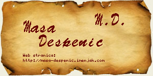 Maša Despenić vizit kartica